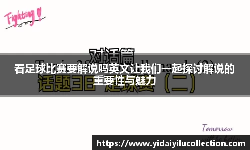 看足球比赛要解说吗英文让我们一起探讨解说的重要性与魅力